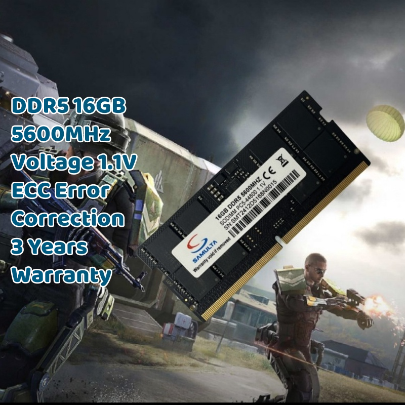 Hot Sale DDR5 8GB 4800MHz/5600MHz ECC Laptop RAM PC5-38400 SODIMM Stock