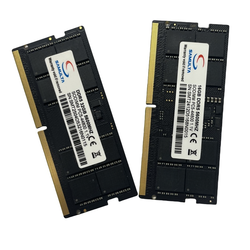 SAMULTA DDR5 8GB/16GB/32GB SODIMM Laptop RAM 4800MHz-6000MHz for Notebook