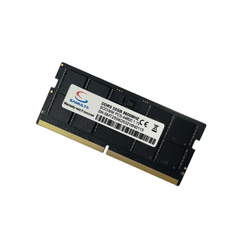 SO-DIMM Ram DDR5 Laptop Memory Black Stick Ddr5 32GB 5600MHz Ddr5 32gb 6000MHz Speed 262-pin 1.1V 